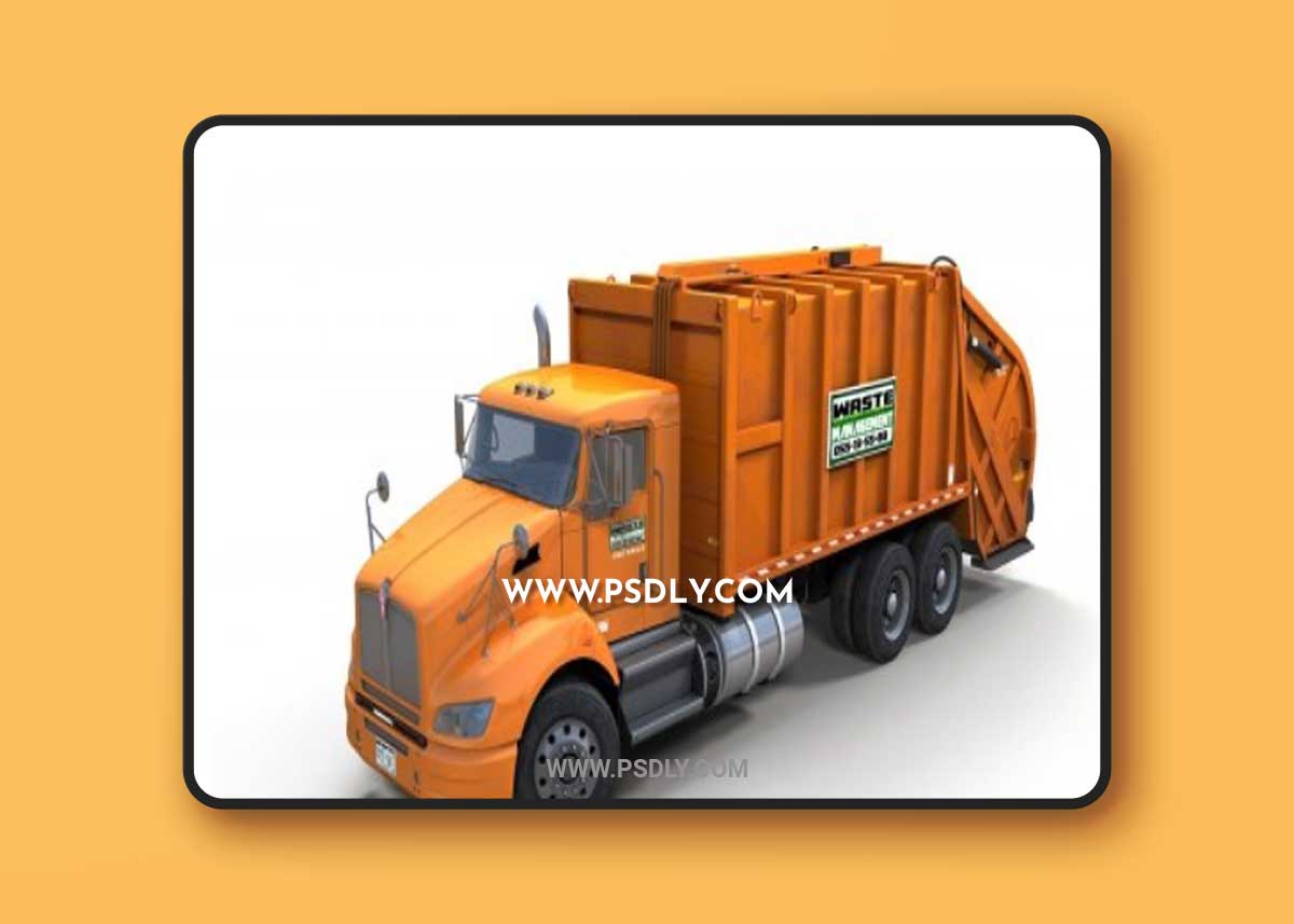 Cgtrader - Industrial garbage truck 3D Model