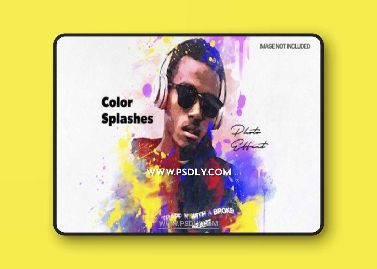 Color splashes photo effect