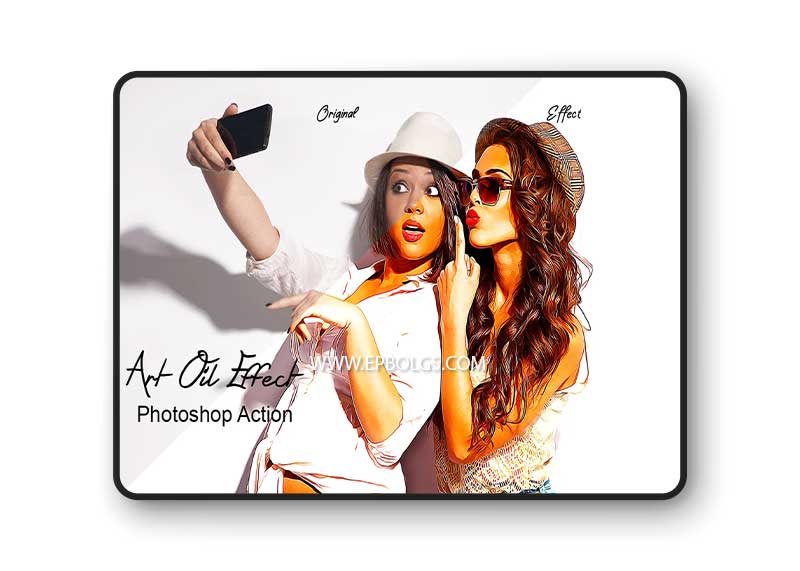 CreativeMarket - Art Oil Effect Photoshop Action 7401000