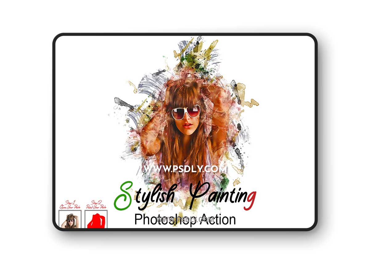 CreativeMarket - Stylish Painting Photoshop Action 7404538