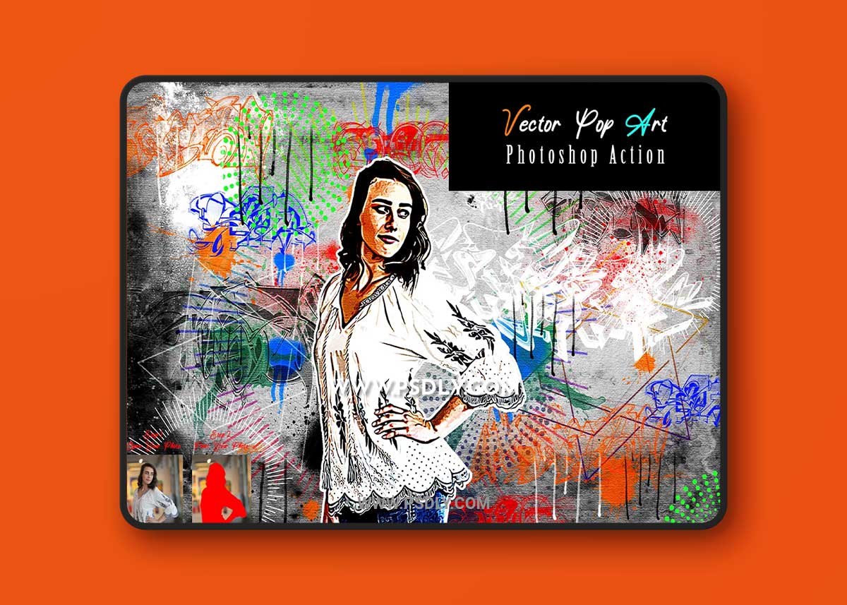 CreativeMarket - Vector Pop Art Photoshop Action 7391055