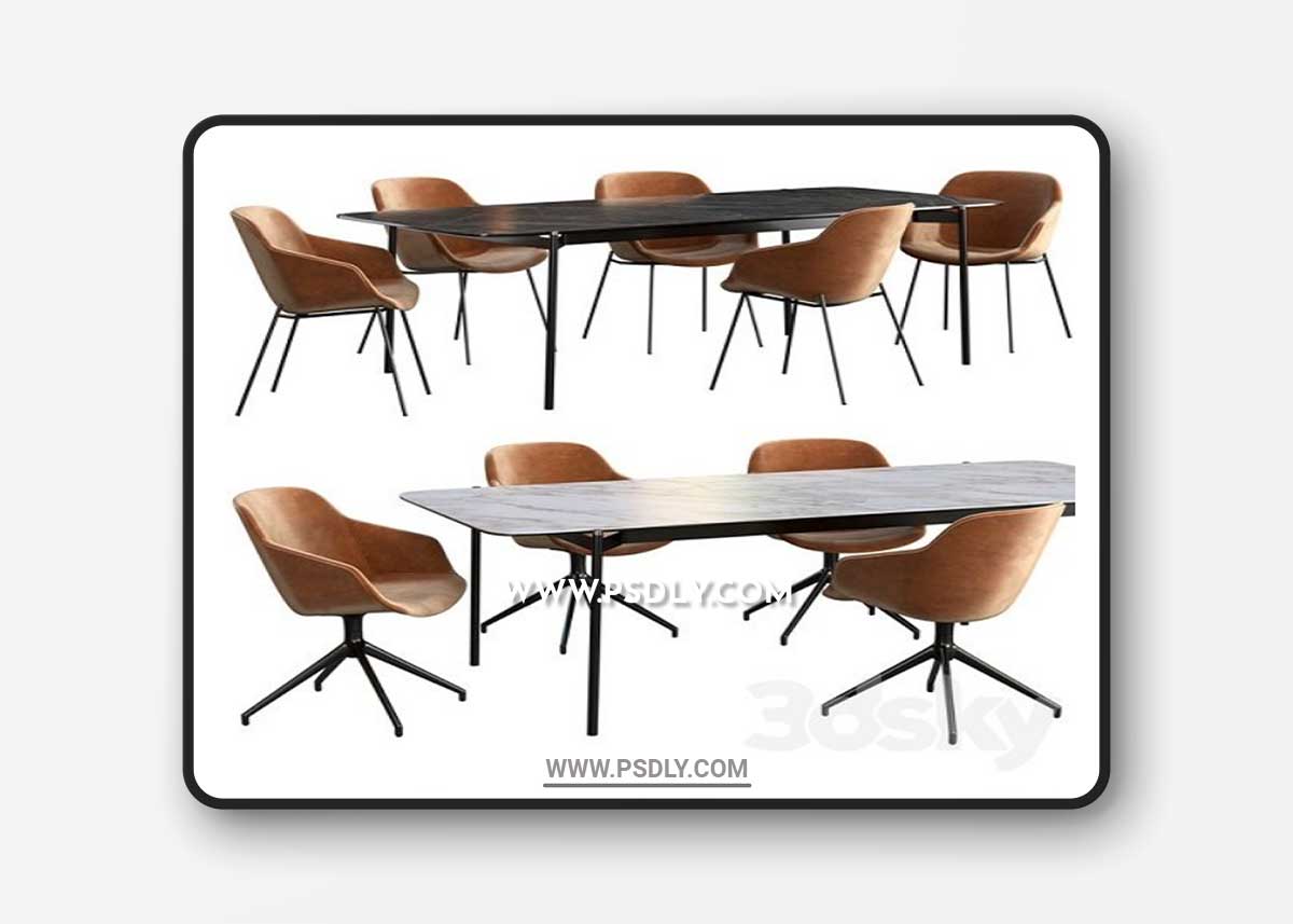 Dining table BoConcept Augusta + chair BoConcept Vienna