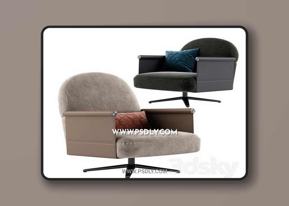 Ditre italia Beyl armchair 3D Model