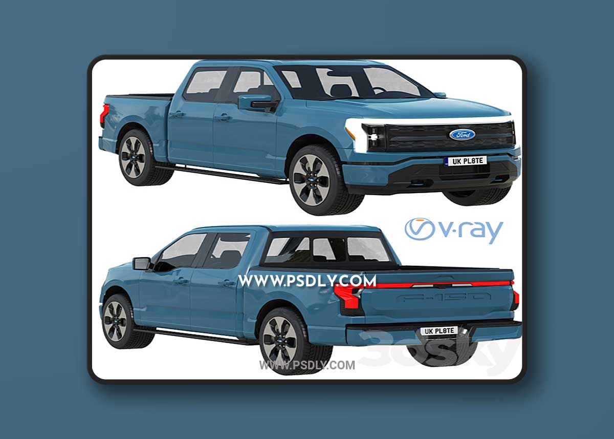 Ford F-150 Lightning 2022 3D Model