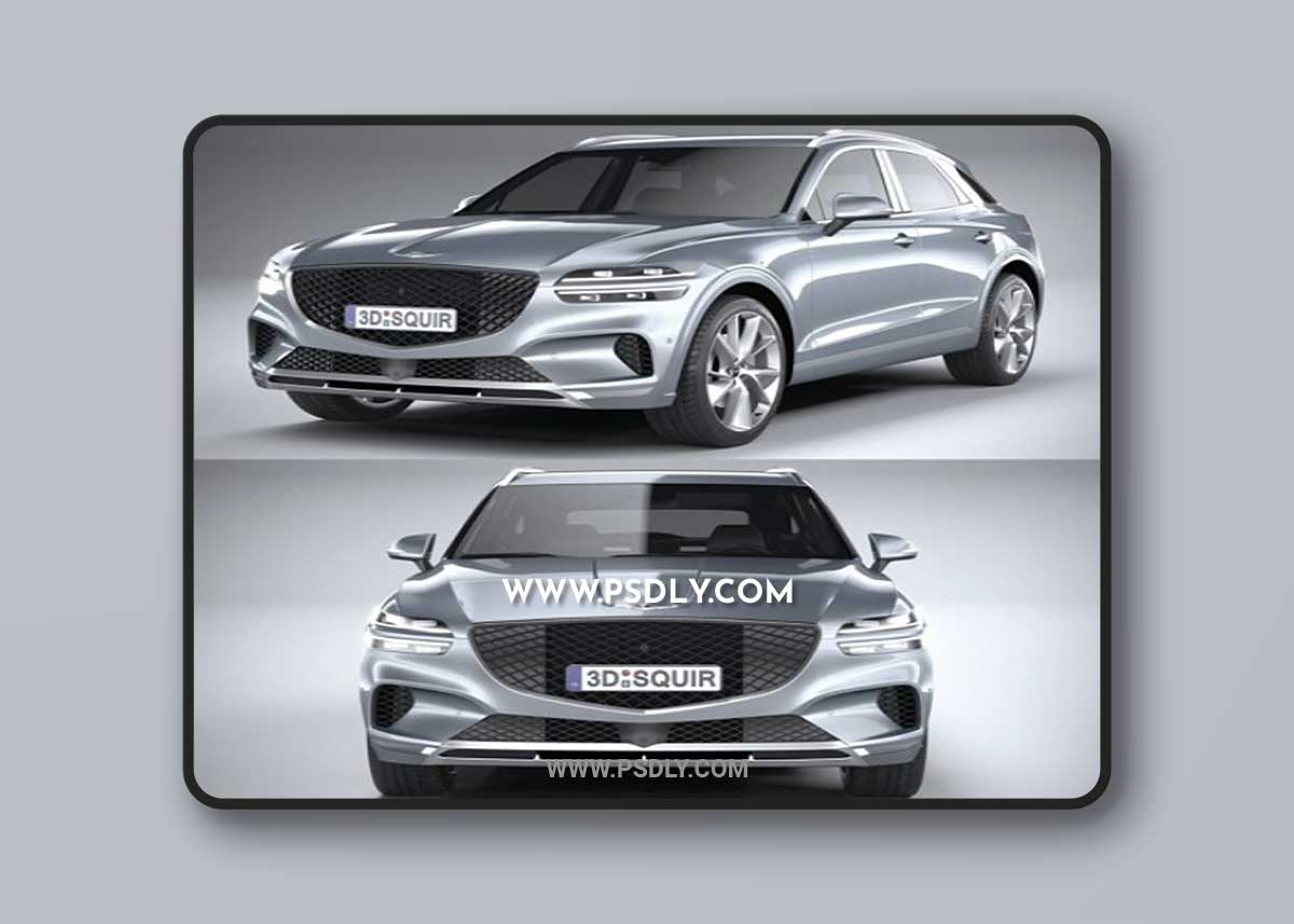 Genesis GV70 2020 3D Model