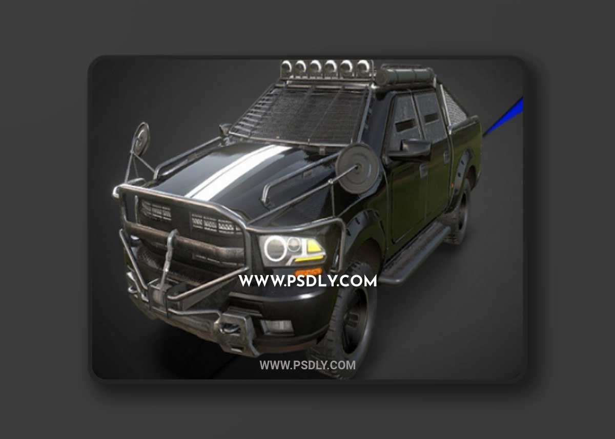 HeavyDuty PickUp 3D Model