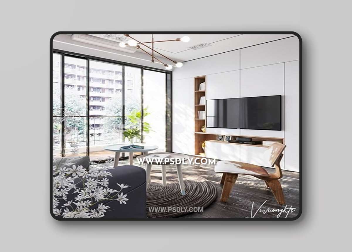 Kitchen - Livingroom By Le Vu Vuong 3D Model