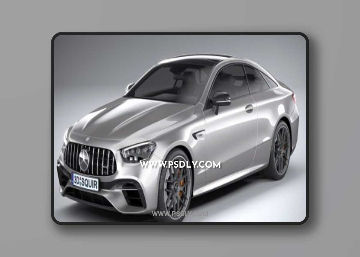 Mercedes-Benz E63 Coupe AMG 2021 3D model