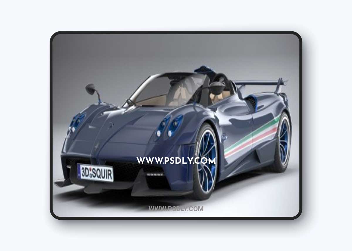 Pagani Huayra Tricolore 2021 3d model