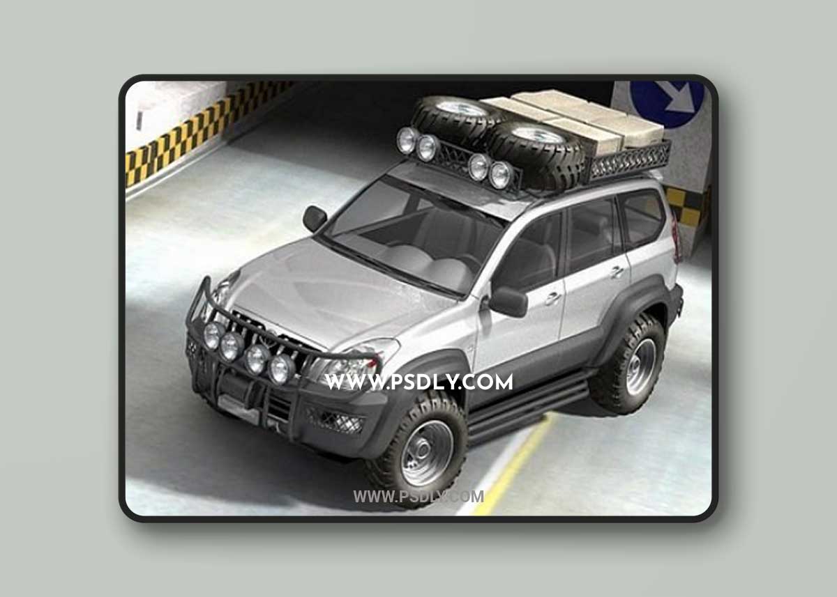 Toyota Land Cruiser Offroad 3D Model