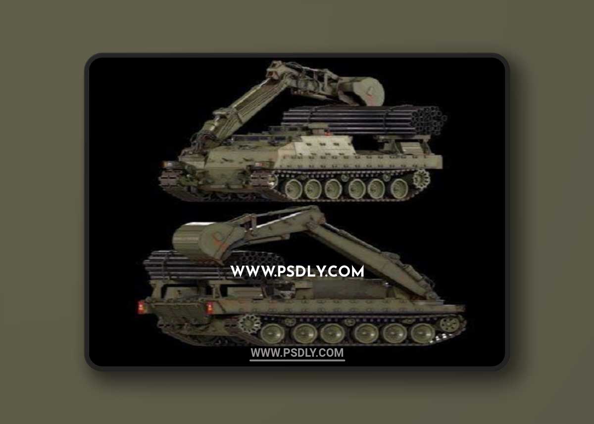 Trojan Armored Vehicle Royal Engineers 3D Model