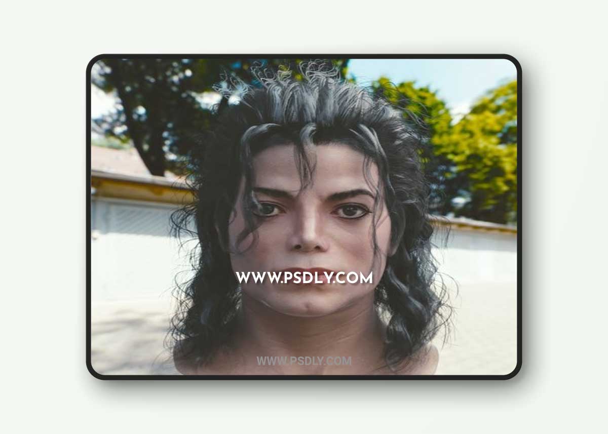 Turbosquid - Michael Jackson head 3D model