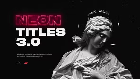 Videohive Neon Titles 38829889