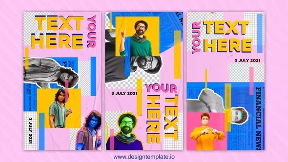 Videohive - Png Grid Paper Instagram Story - 38707845