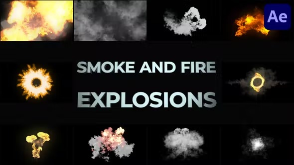 Videohive Smoke And Fire Explosions And Transitions for After Effects 38598354