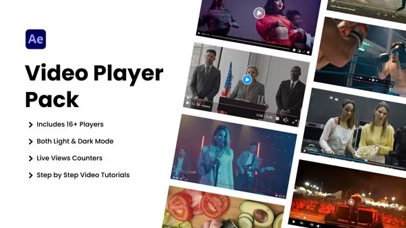 Videohive Video Player Pack 38163101