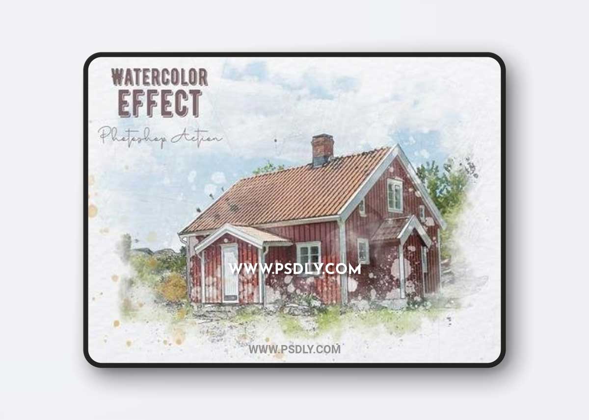 Watercolor Effect Photoshop Action AS5SLZV