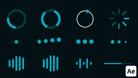 Videohive Spinners & Loading Indicators 38466054