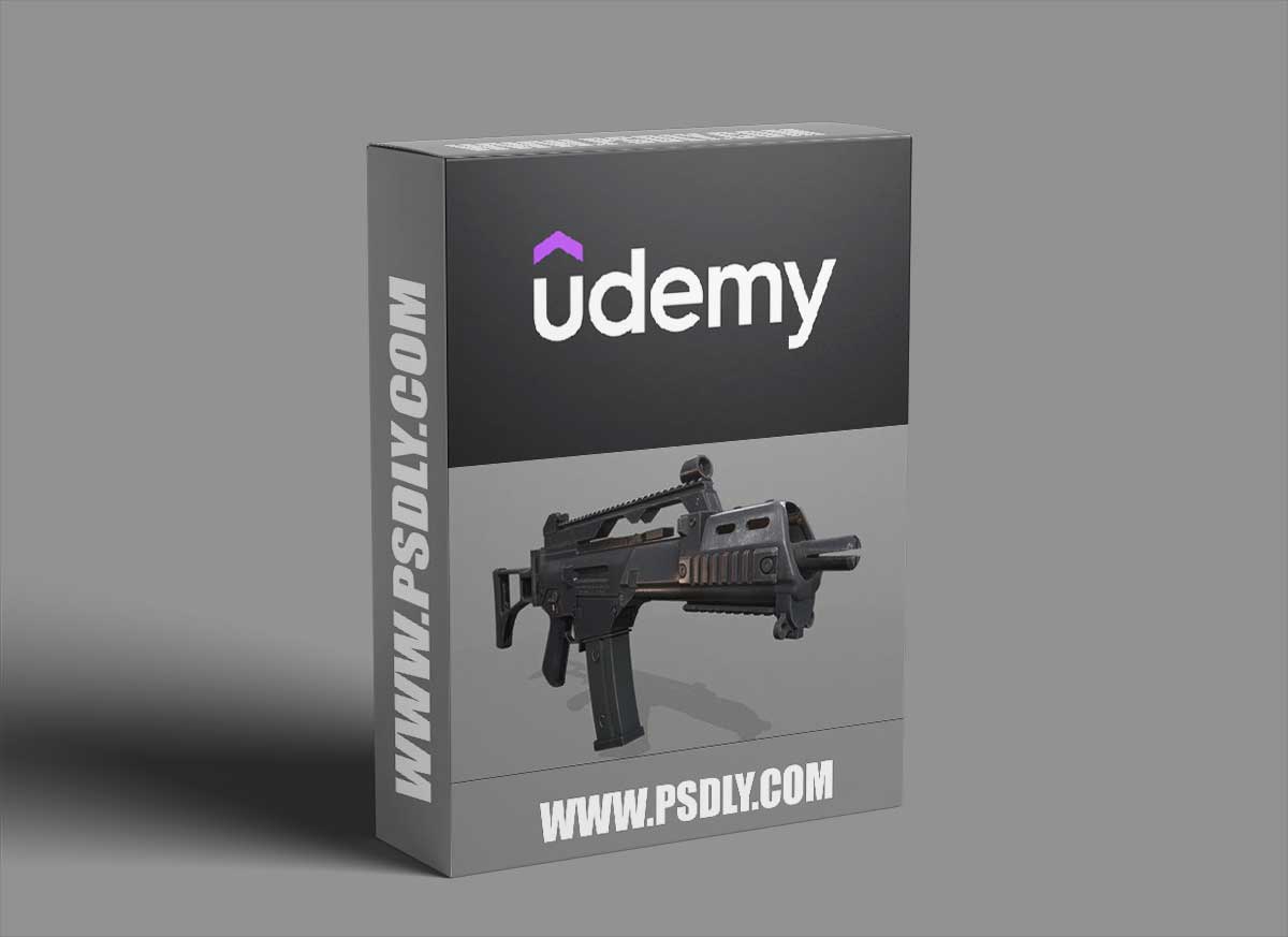 3D Model And Texture A High Quality Game Prop Gun Rifle