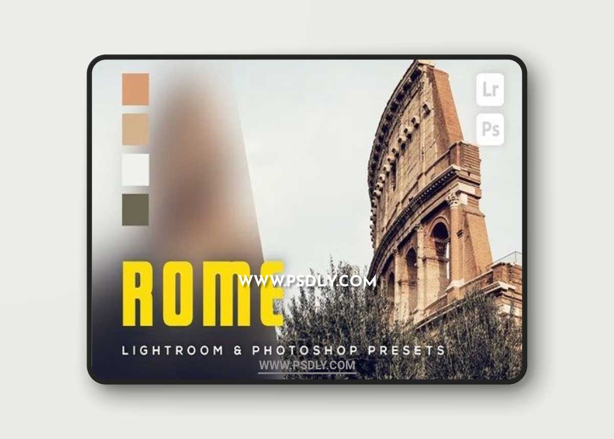 6 Rome Lightroom and Photoshop Presets