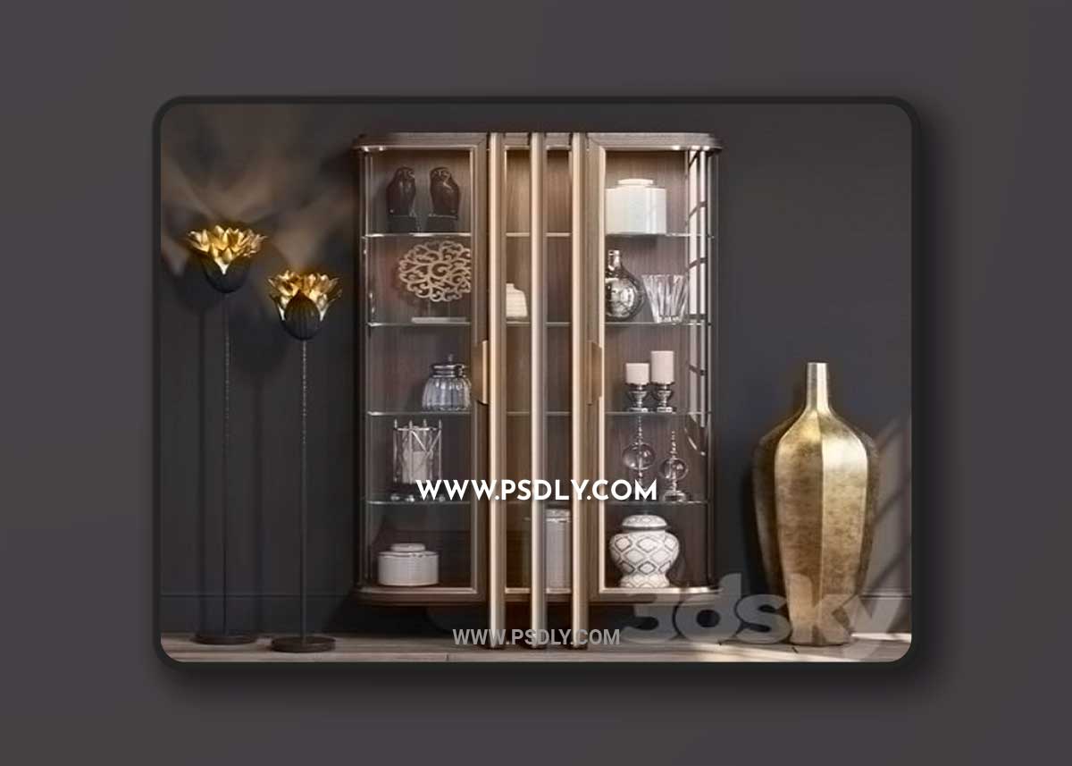 ANNIBALE COLOMBO Vitrina E1592 3D Model