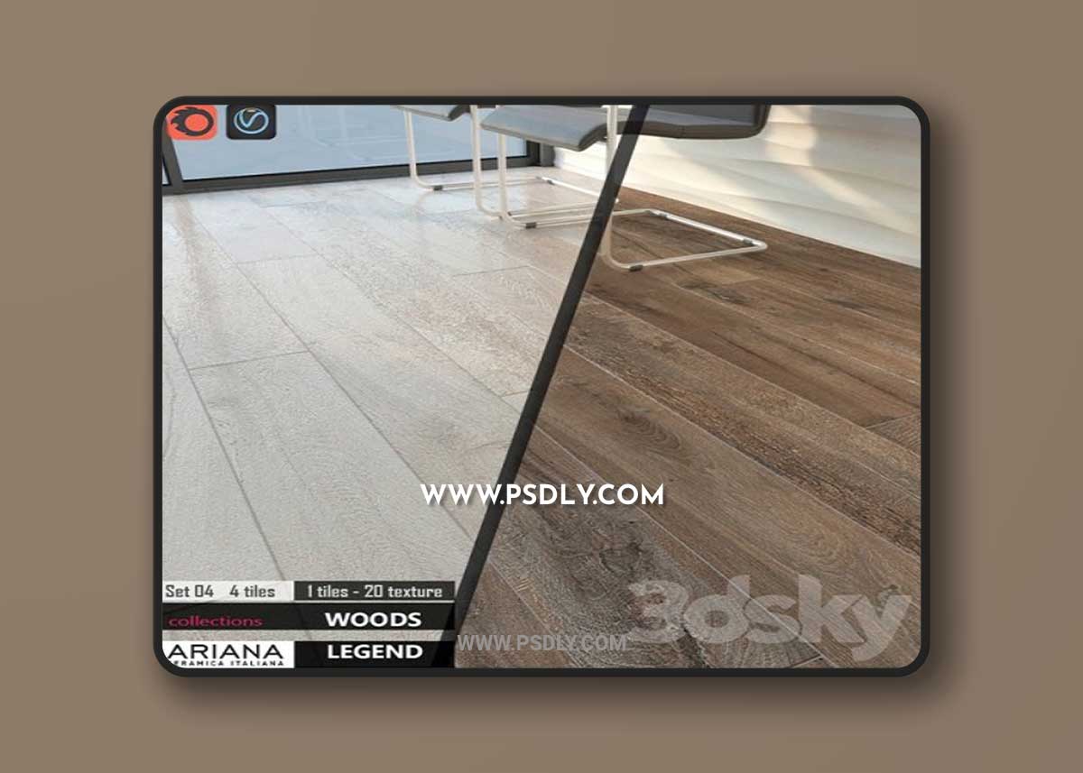 ARIANA LEGEND HAVANA WHITE Set 04 3D Model