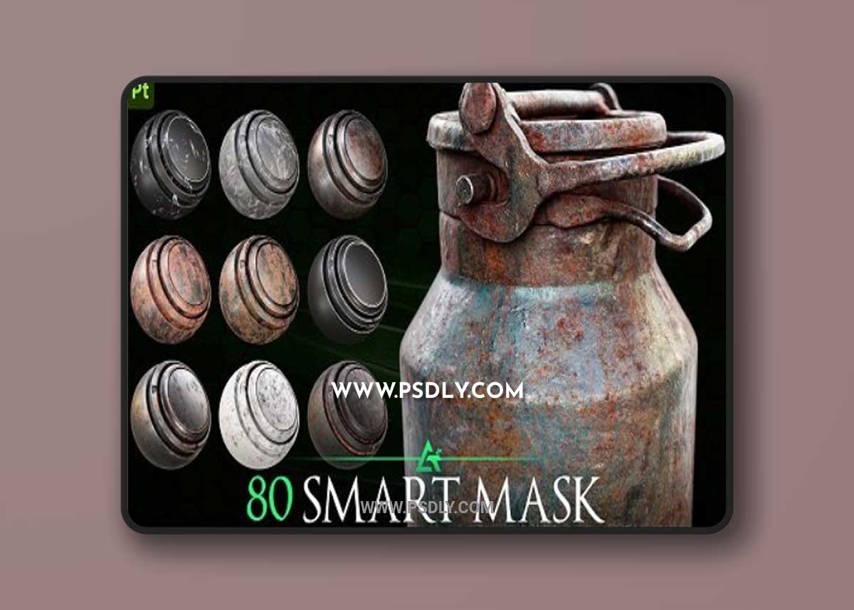 ArtStation - 80 High-Detail Smart Mask - Texturing Essential / substance painter - MEGA PACK
