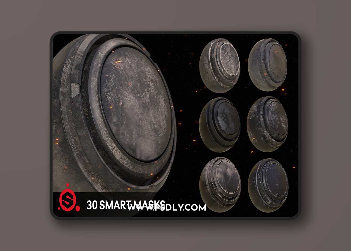 Artstation – 30 Smart Masks For Substance Painter