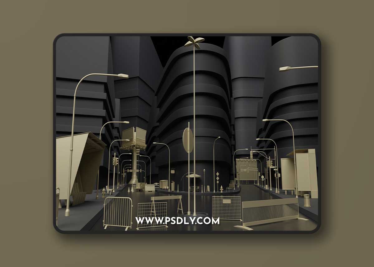 Artstation – 70 Pieces of Street Asset