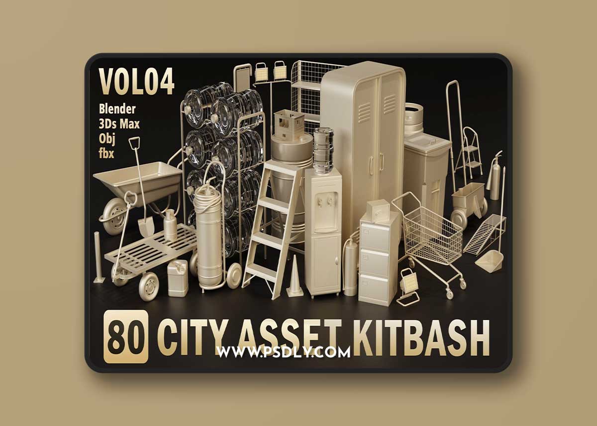 Artstation – 80 City Asset Kitbash