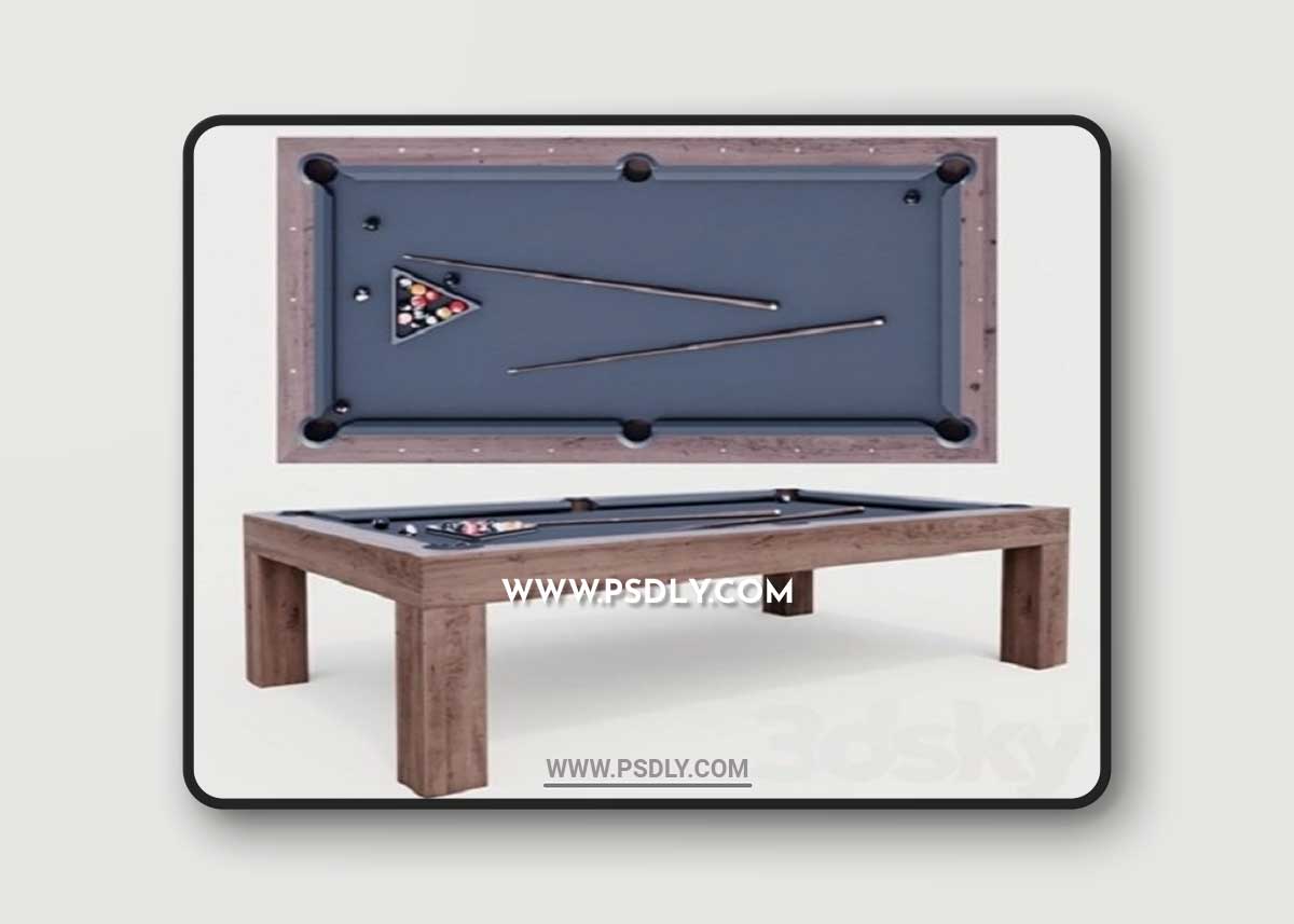 BRUNSWICK PARSONS BILLIARDS TABLE 3D Model