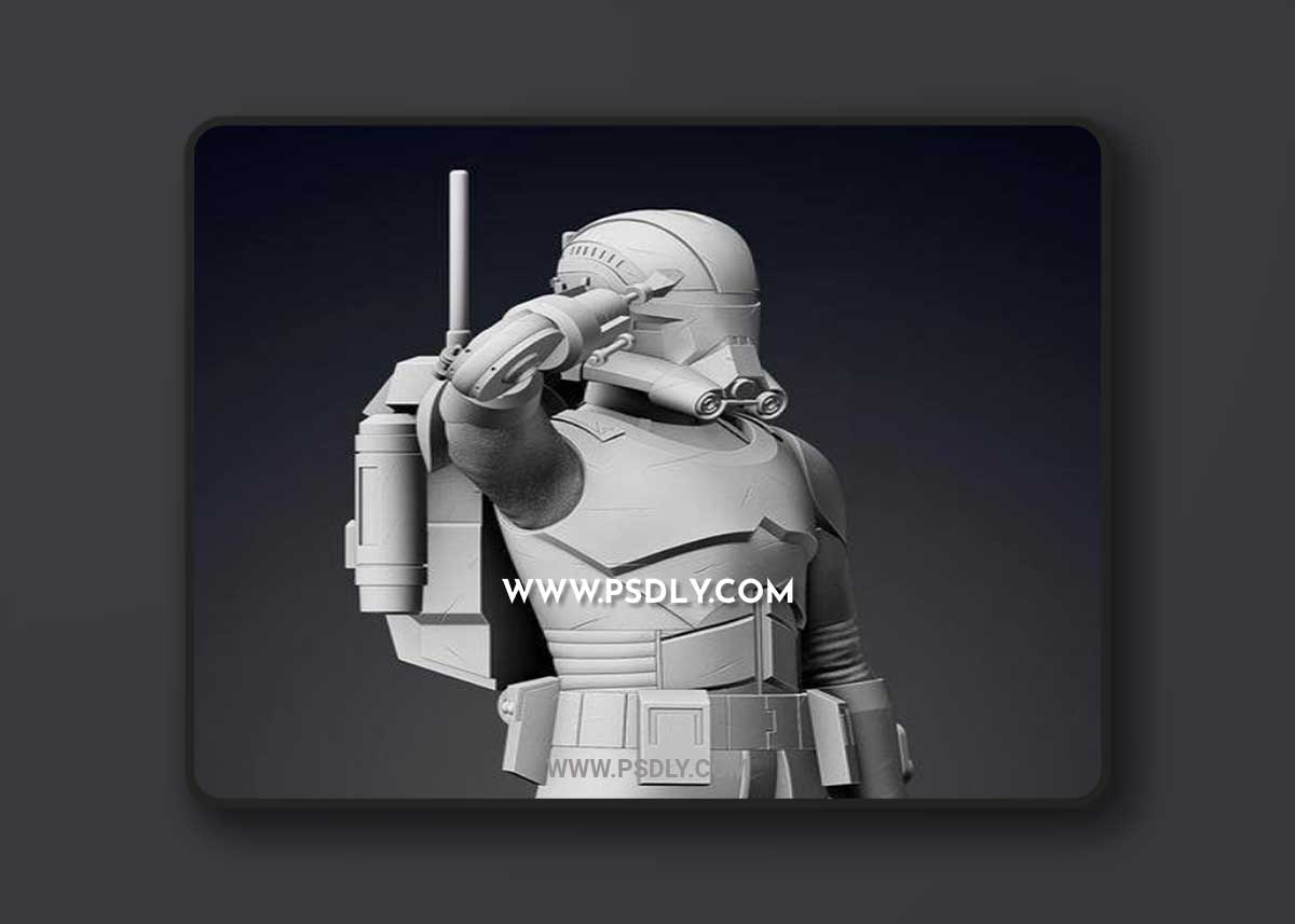 Bad Batch Echo Figurine - Pose 2 3D Print