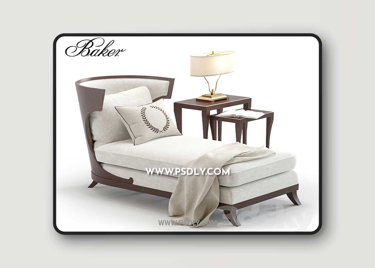 Baker Atrium Chaise 3D Model