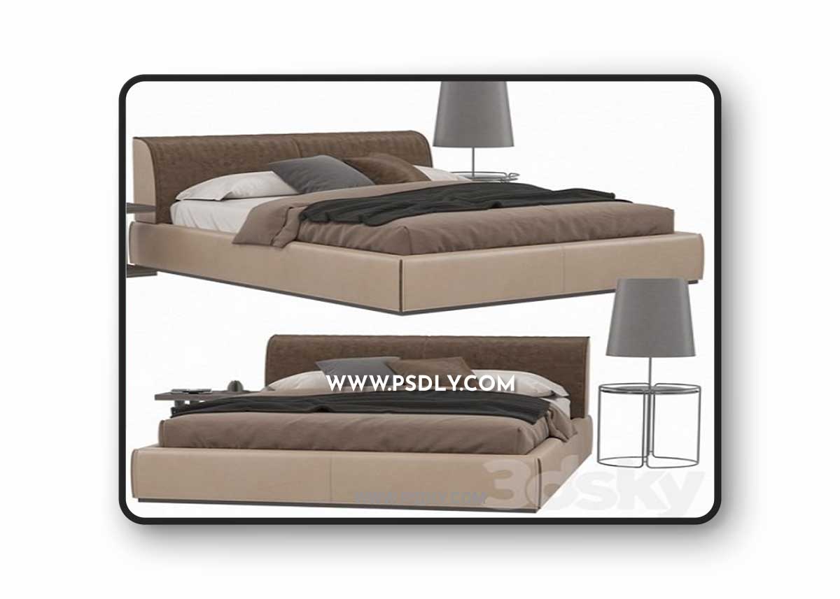 Bed Ditre Italia MONOLITH 3D Model