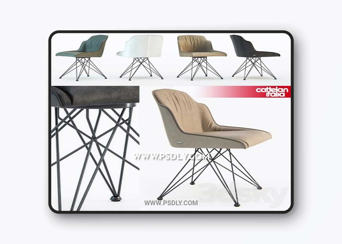 Cattelan Italia Flamina chair 3D Model