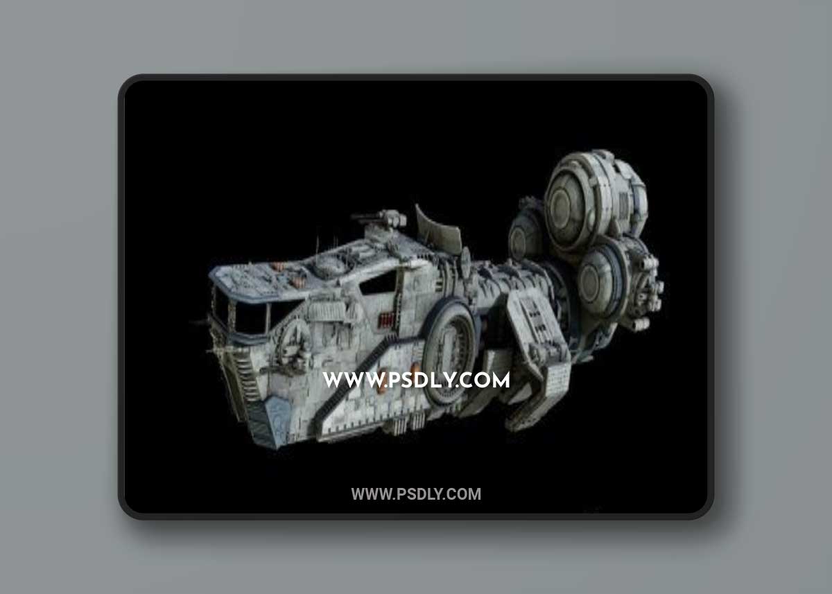 Corellian Acklay-type light freighter 3D Model