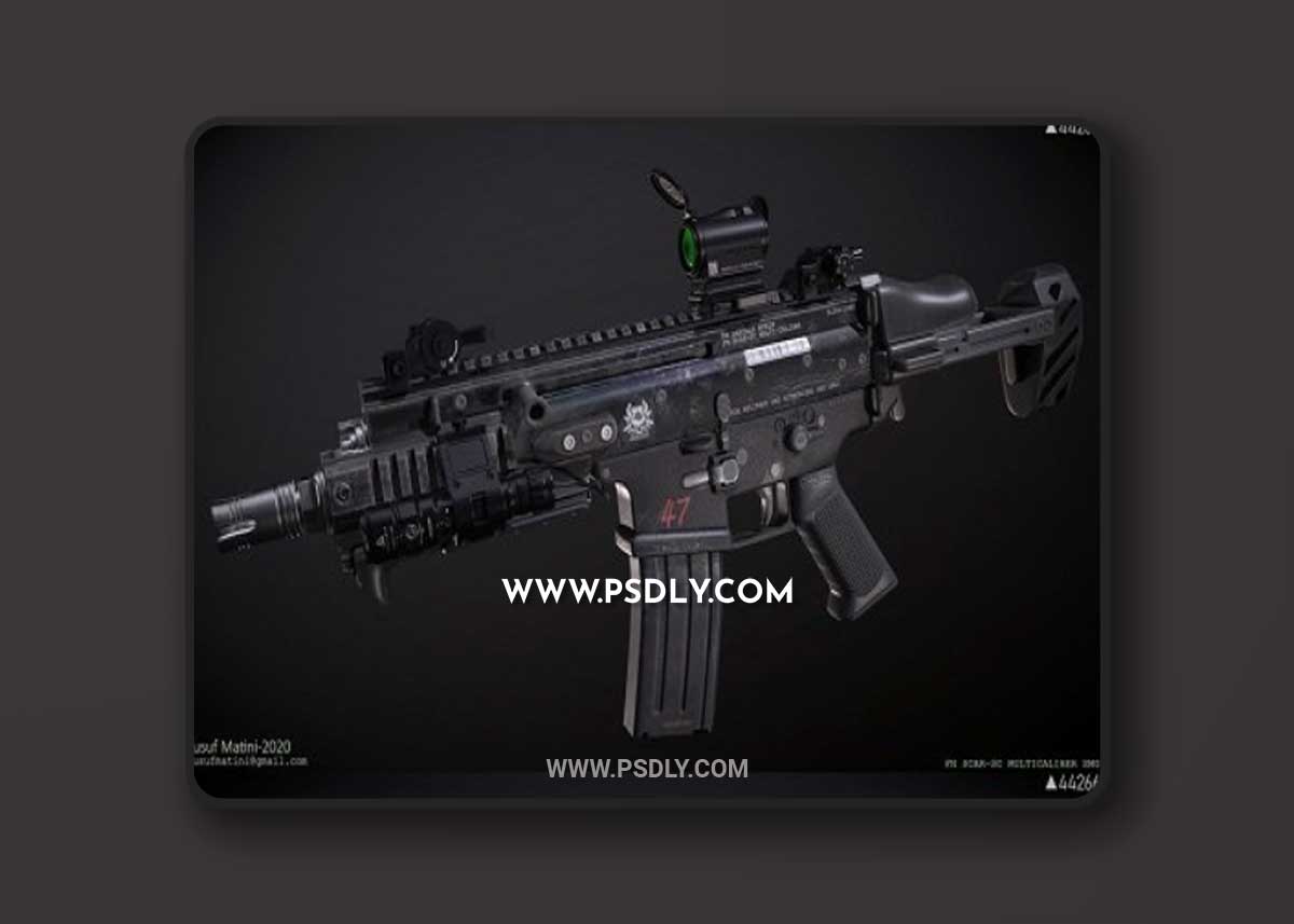 FN SCAR-SC SMG 3D Model