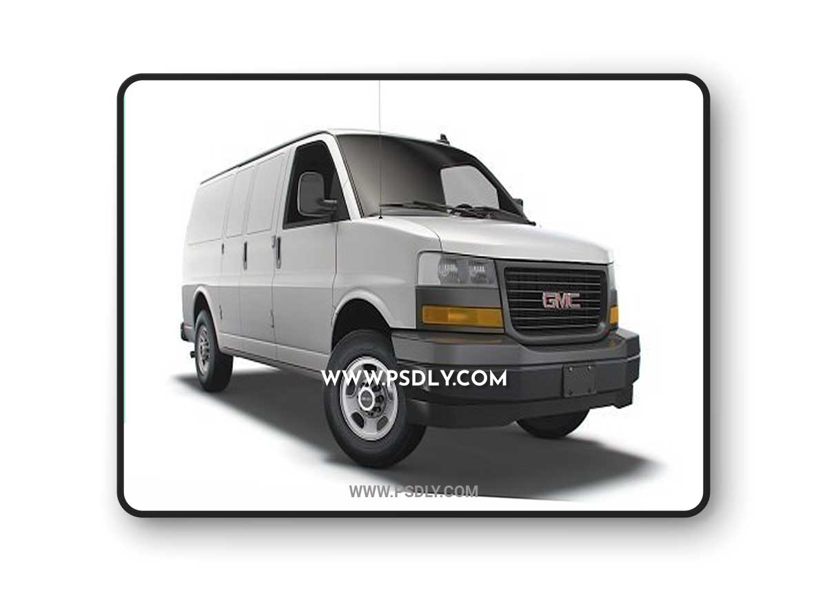 GMC Savana Cargo RWD 2500 Van 2022 3D Model