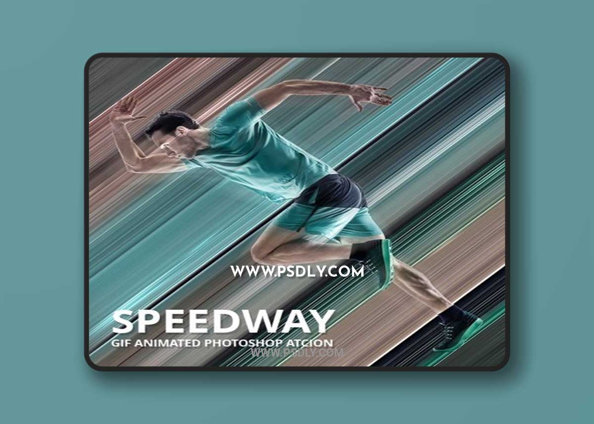 GraphicRiver - Speedway Gif Animated Photoshop Action 19475304