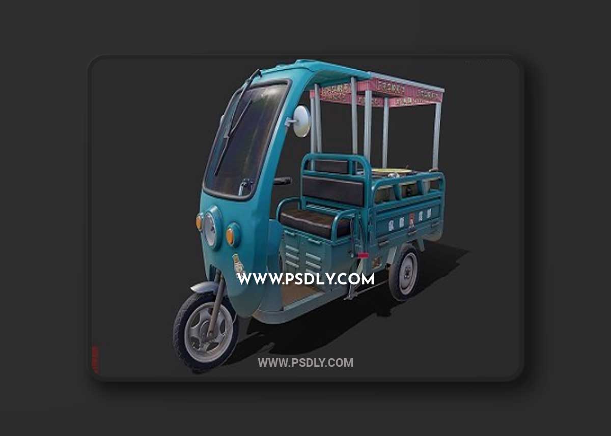 Jianbing Food Trike 3D Model