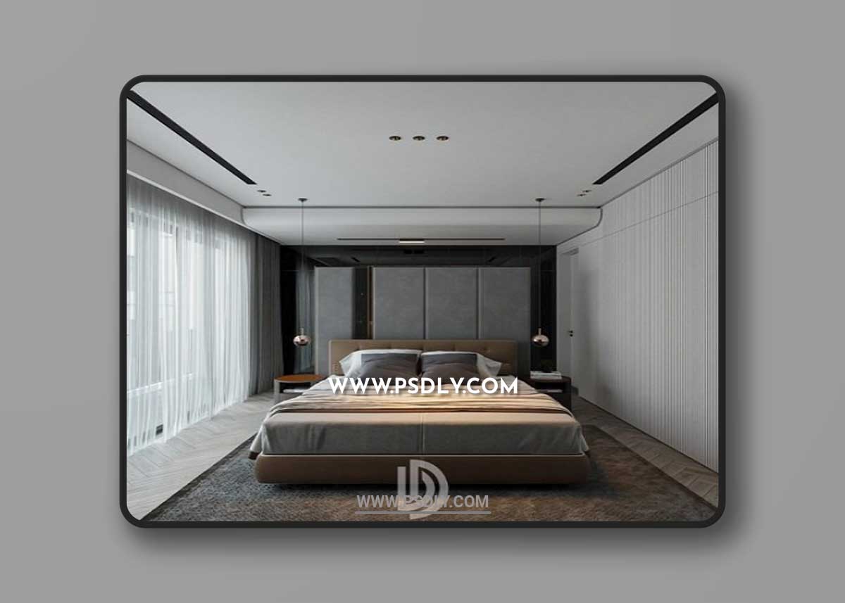 Master Bedroom Interior by Pham Dung 3D Model