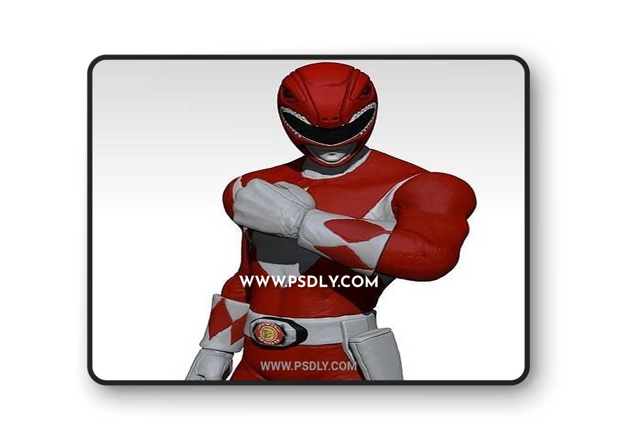 Power Ranger Red 3D Print 3D Model