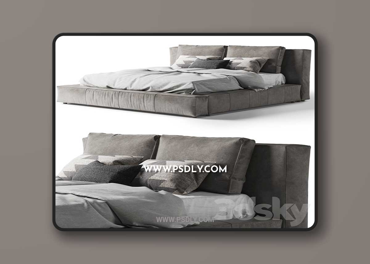 Restoration Hardware Bed Cloud Leather Platform