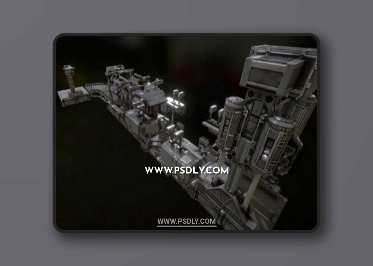 Robo-plant Scenery Pieces 3D Model