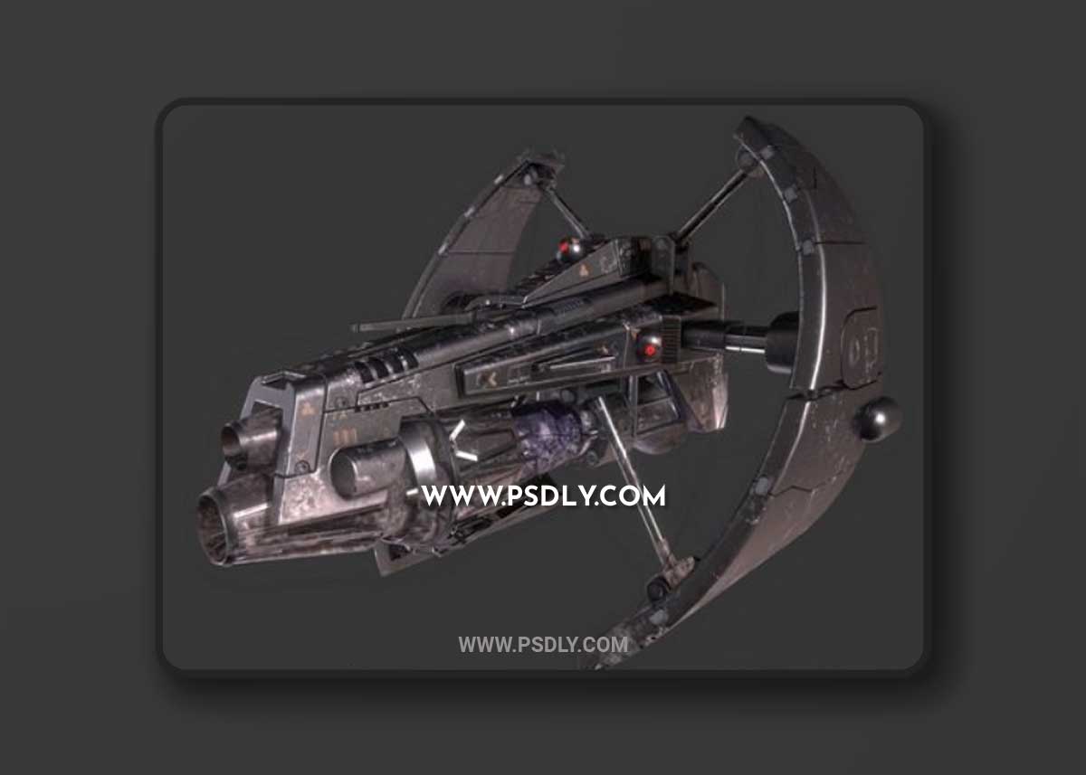 Sci-fi Chase Drone 3D Model