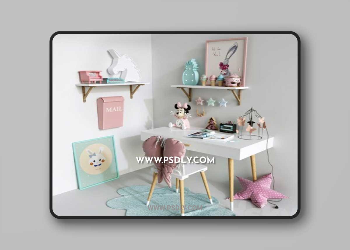 Set for a princess 3D Model