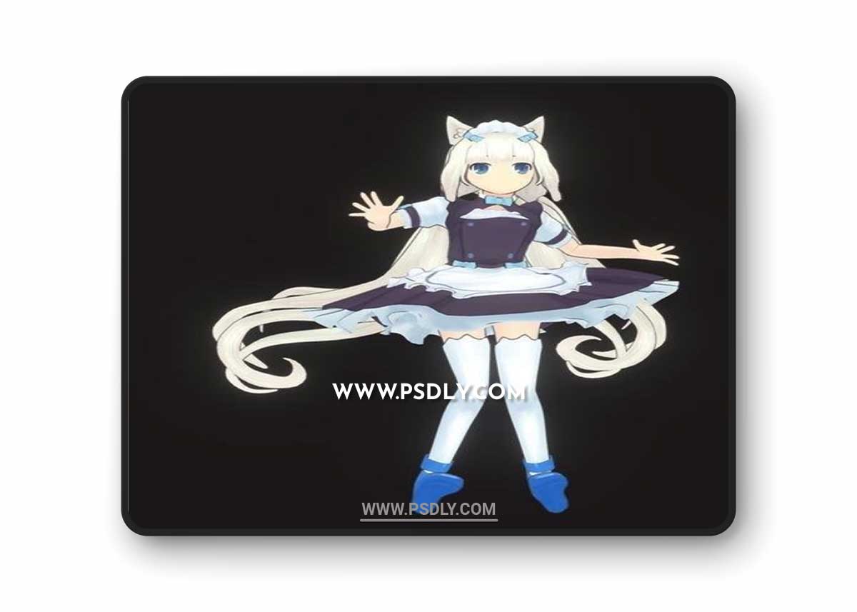 Vanilla Nekopara Fanart and Darksiders Fury Bust 3D Print