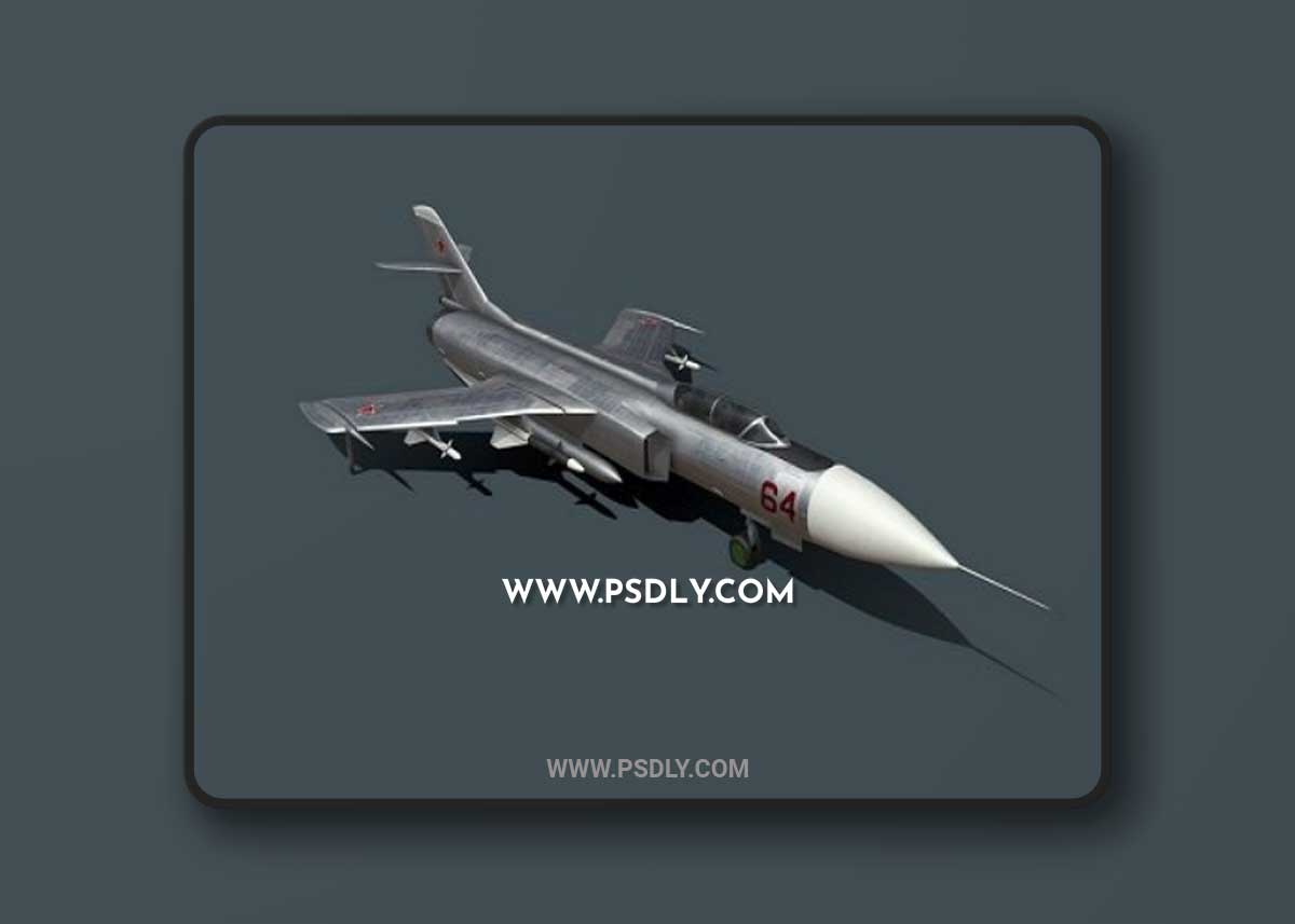 Yak-28-64 Prototype Interceptor 3D Model