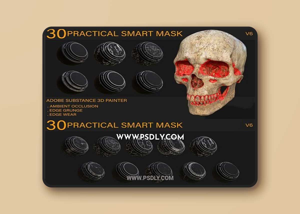 30 Practical Smart Mask - (Ambient Occlusion , Edge Wear , Edge