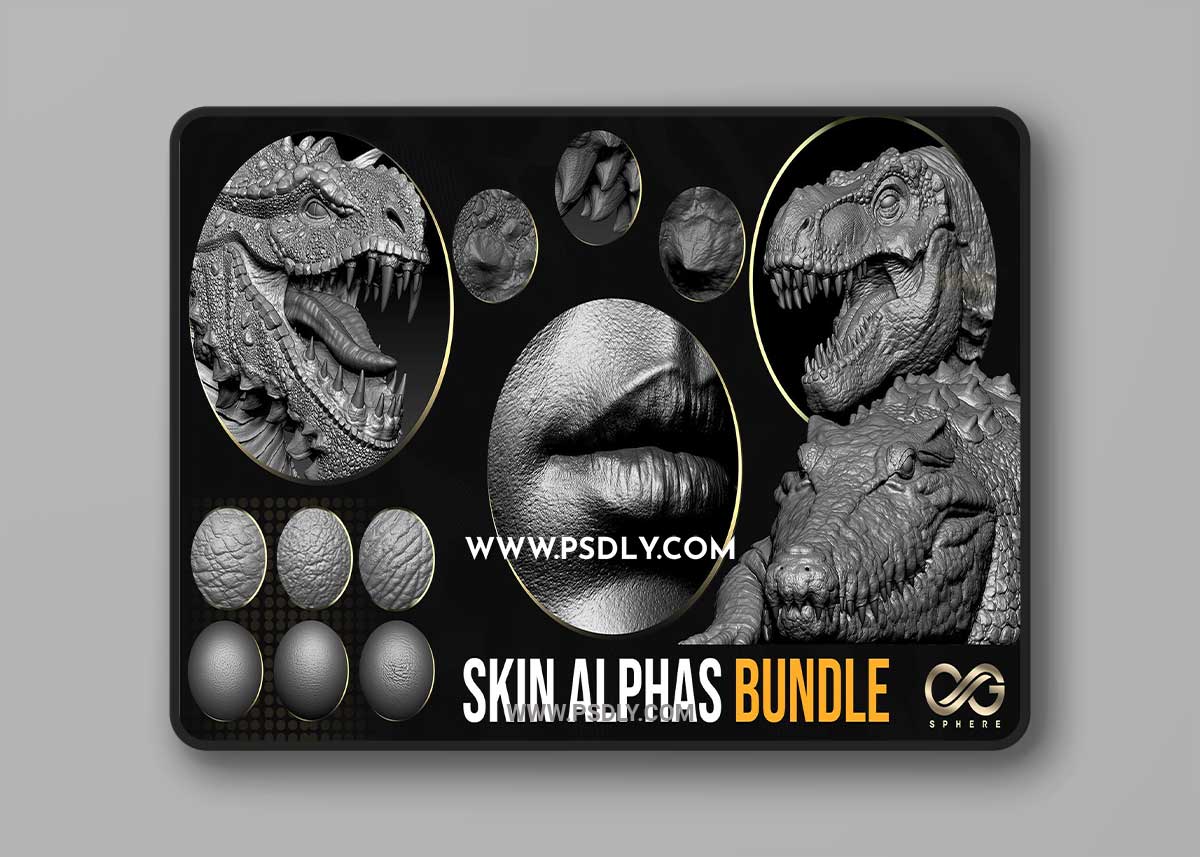 Arstation - CGSphere Skin Alphas Bundle